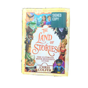 SIGNED The Land of Stories: The Ultimate Book Hugger's Guide 1st CHRIS COLFER
